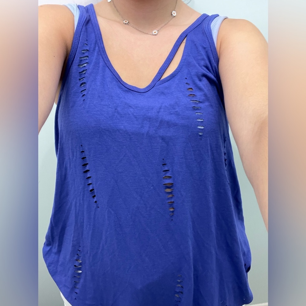 Blue express asymmetrical tank